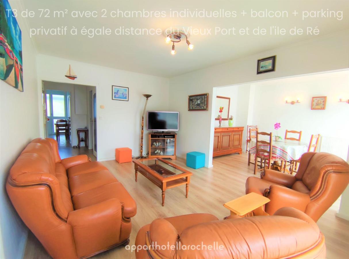 Appartement T3 Lumineux Et Tout Confort De 72 M2 Avec Parking Privatif La Rochelle  Eksteriør bilde